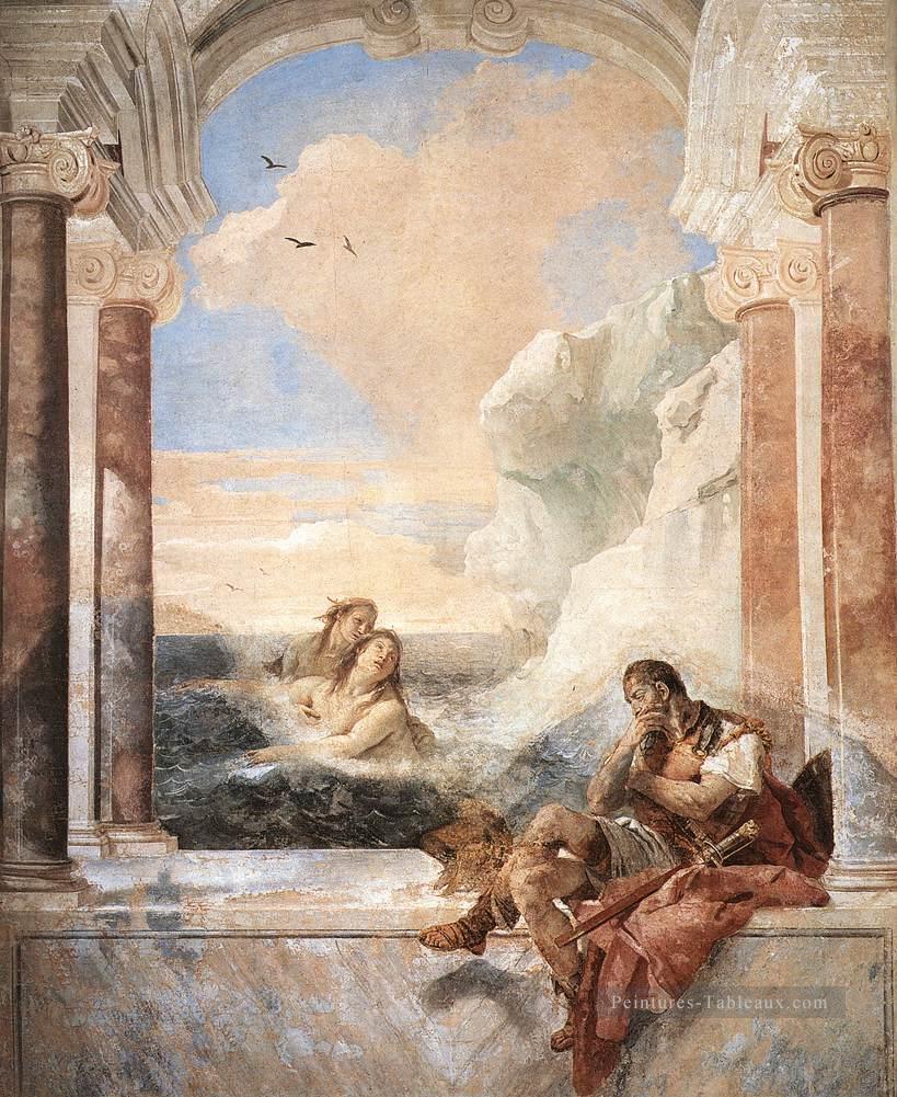 Villa Valmarana Thétis Consoler Achille Giovanni Battista Tiepolo Peintures à l'huile